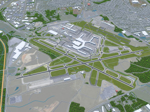 Baltimore maryland city 50km 3D Модель