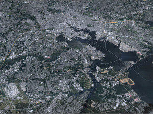 Baltimore maryland city 50km 3D Модель