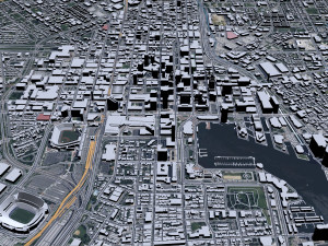 Baltimore maryland city 50km 3D Модель