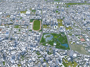 Bangkok thailand 70km 3D Model