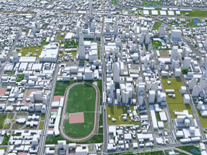 Bangkok thailand 70km 3D Model