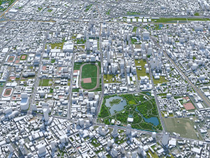 Bangkok thailand 70km 3D Model