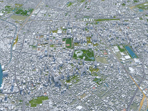 Bangkok thailand 70km 3D Model