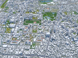 Bangkok thailand 70km 3D Model
