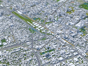 Bangkok thailand 70km 3D Model