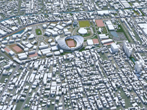 Bangkok thailand 70km 3D Model