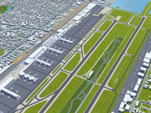 Bangkok thailand 70km 3D Model