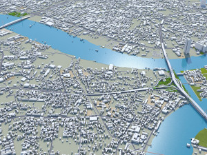 Bangkok thailand 70km 3D Model