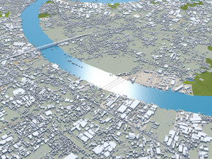 Bangkok thailand 70km 3D Model
