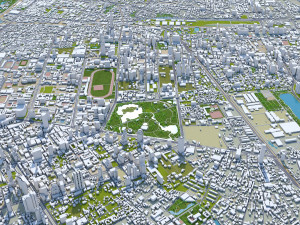 Bangkok thailand 70km 3D Model