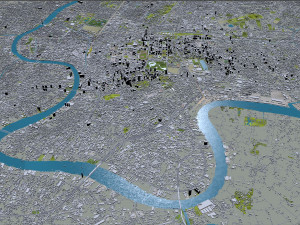 Bangkok thailand 70km 3D Model