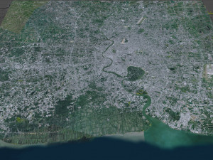 Bangkok thailand 70km 3D Model