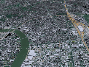 Bangkok thailand 70km 3D Model
