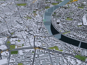 basel city switzerland 50km 3D Model