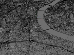 basel city switzerland 50km 3D Model