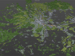 basel city switzerland 50km 3D Model