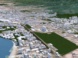 honolulu hawaii city usa 50 km 3Dモデル