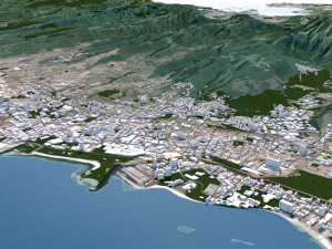 honolulu hawaii city usa 50 km 3Dモデル