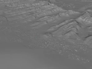 honolulu hawaii city usa 50 km 3D Model