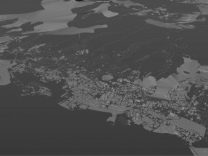 honolulu hawaii city usa 50 km 3Dモデル