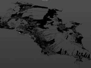 honolulu hawaii city usa 50 km 3D Model