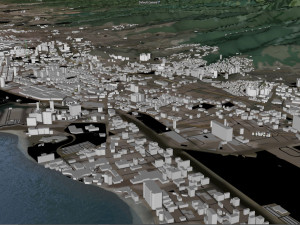 honolulu hawaii city usa 50 km 3Dモデル