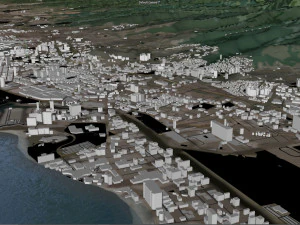 honolulu hawaii city usa 50 km 3D Model