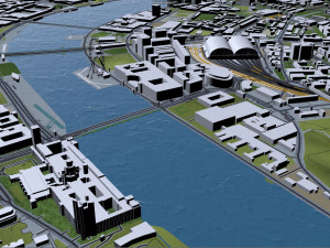 london city 100km Modelo 3D