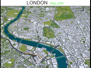london city 100km 3D Model