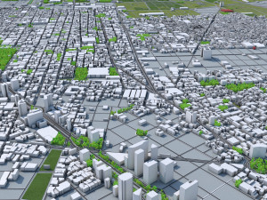 mexico city 50km Model 3D