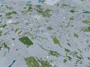mexico city 50km 3D Model