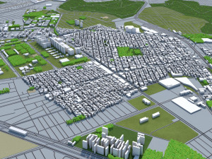 mexico city 50km Model 3D