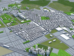 mexico city 50km 3D Model