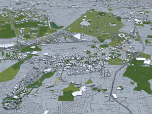 mexico city 50km 3D Model
