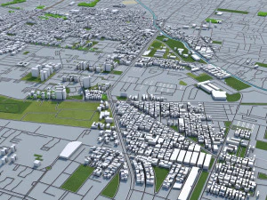 mexico city 50km 3D Model