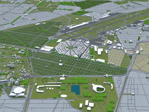 mexico city 50km 3D Model