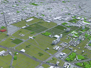 mexico city 50km 3D Model