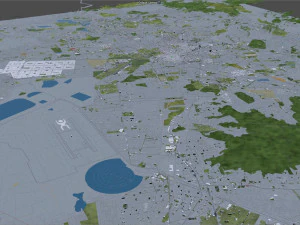 mexico city 50km 3D Model