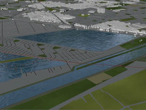 mexico city 50km 3D Model