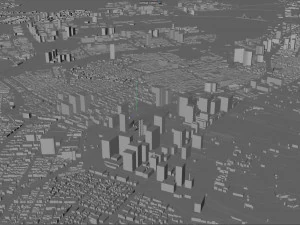 Tokyo city japan 100km 3D Model