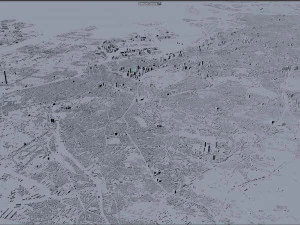 Tokyo city japan 100km 3D Model