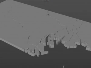 Tokyo city japan 100km 3D Model