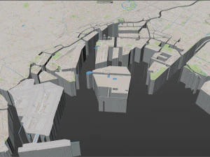 Tokyo city japan 100km 3D Model
