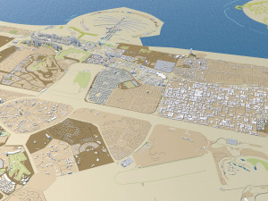 uae saudi arabia 3200km 3D Model
