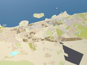 uae saudi arabia 3200km 3D Model