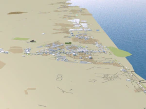 uae saudi arabia 3200km 3D Model