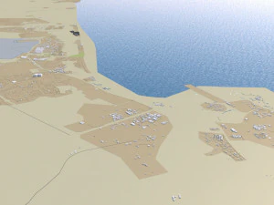 uae saudi arabia 3200km 3D Model