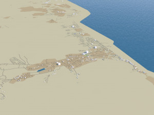 uae saudi arabia 3200km 3D Model