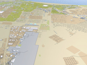 uae saudi arabia 3200km 3D Model