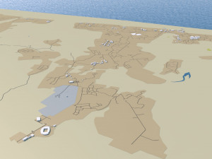 uae saudi arabia 3200km 3D Model